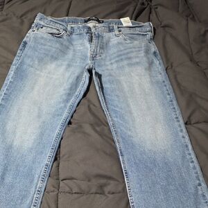 Hollister Light Blue Straight Jeans